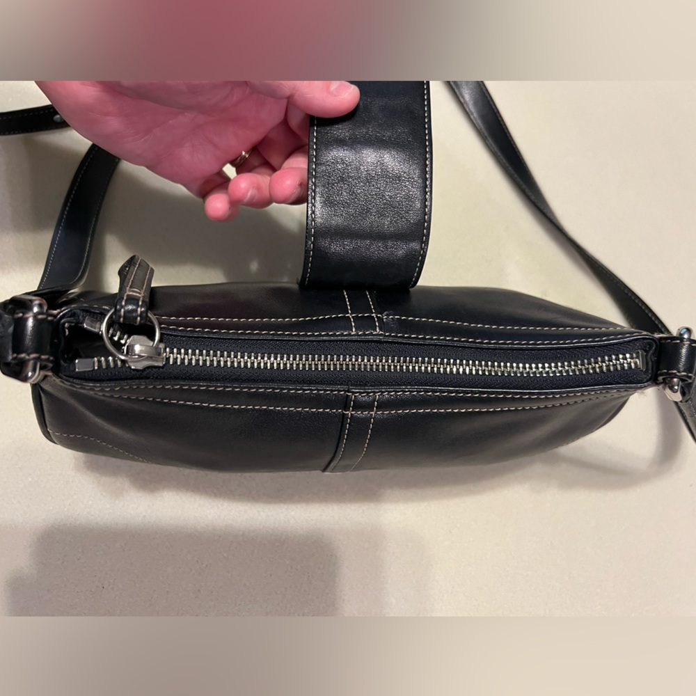 COACH Hampton 7540 Black Demi Buckle SOHO Crossbody Mini Bag Vintage Y2K - Picture 8 of 14